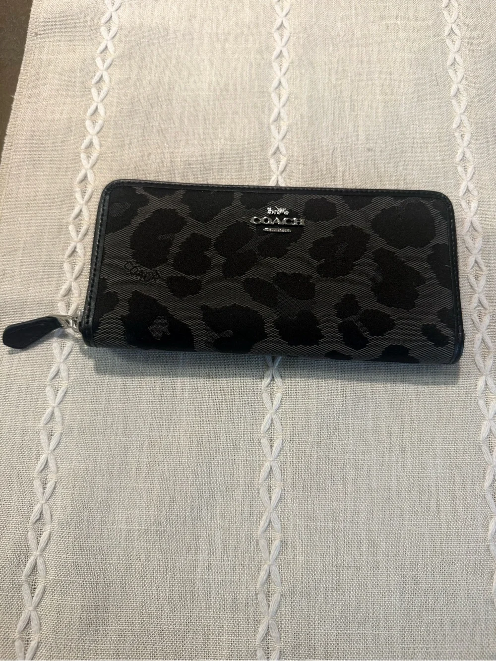 COACH leopard wallet